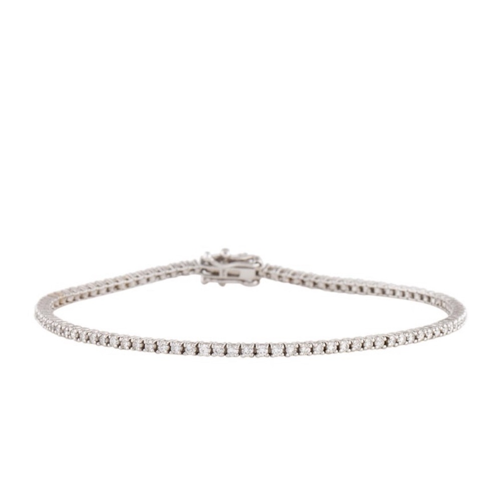 14K 1.38ctw Diamond Tennis Bracelet
